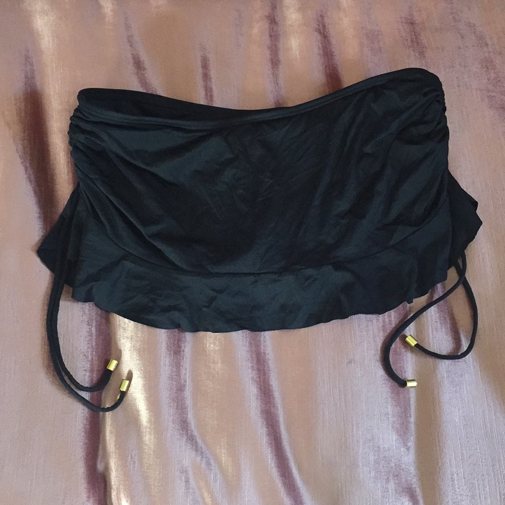 Black Bikini Swim Skirt